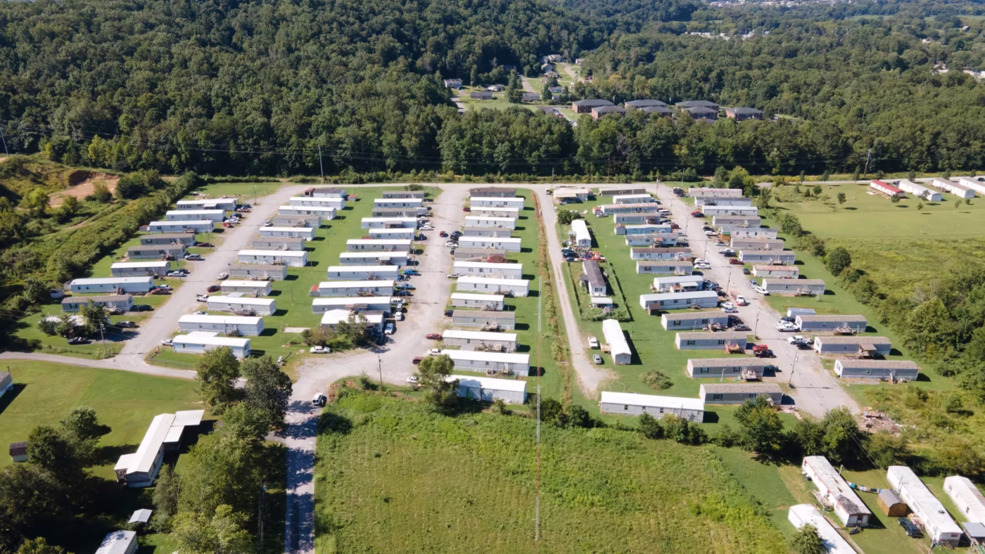 Image of a mobile home park